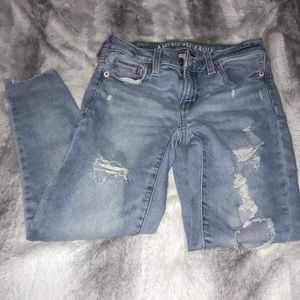 american eagle jeans size Zero short